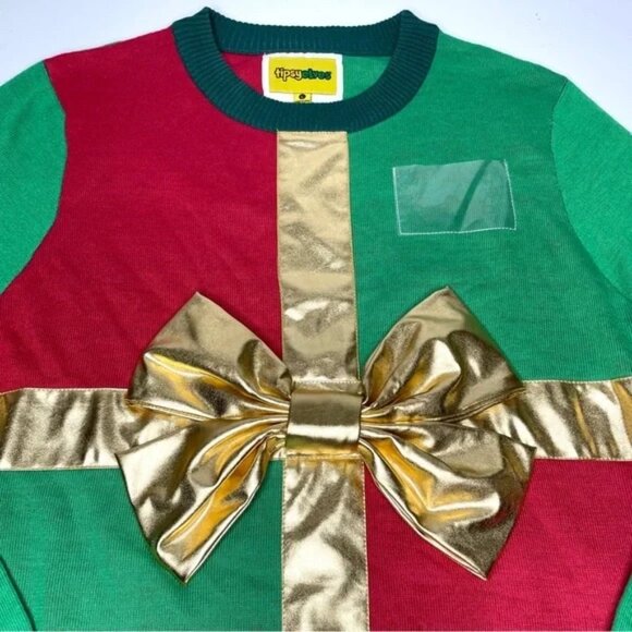 Tipsy Elves 🎄 Ugly Christmas Sweater | Size L | Rare Festive Knit, Party Ready - Picture 4 of 10